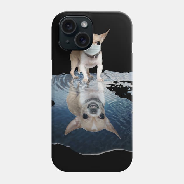 Chihuahua Dogs Lover - Chihuahua Face Mask Funny - Chihuahua T-Shirt Phone Case by AteezStore