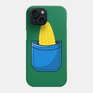 Corn Cob in Your Pocket - Funny Vegan Vegetable Farmer Humor Phone Case