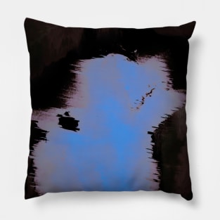 SELFISH - Glitch Art Abstract Pillow