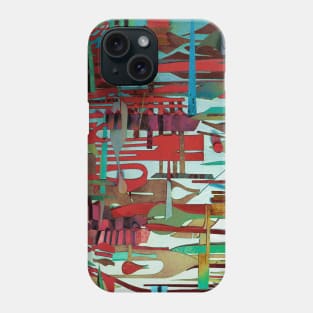 Red Delicious- Abstract Paper Collage Phone Case