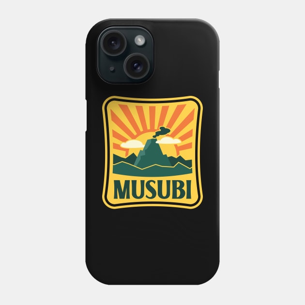 Musubi Hawaiian Volcano Phone Case by Huhnerdieb Apparel