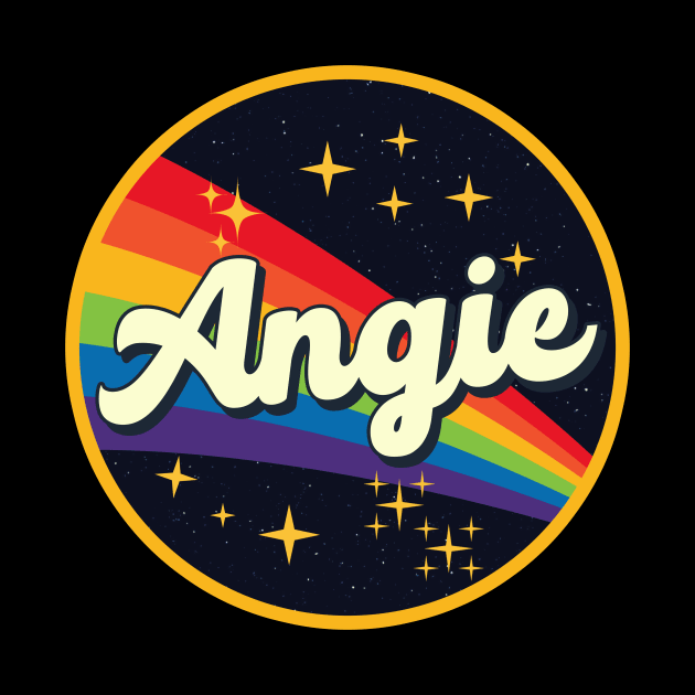 Angie // Rainbow In Space Vintage Style by LMW Art