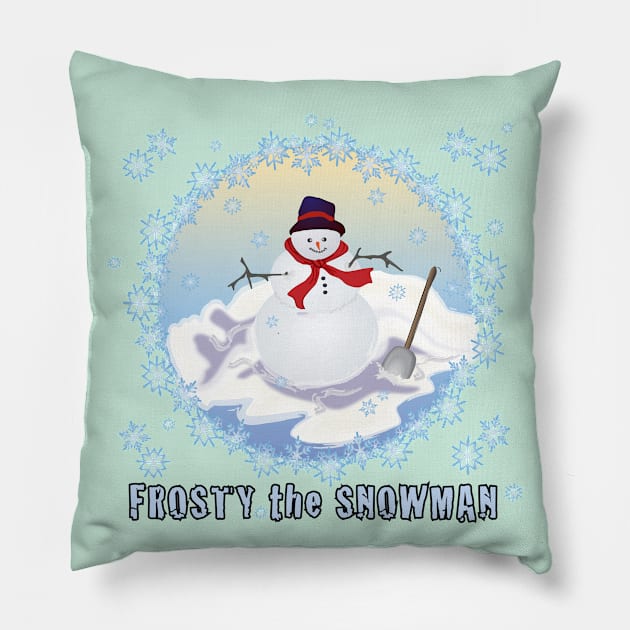 Frosty the Snowman Pillow by Spirit-Dragon