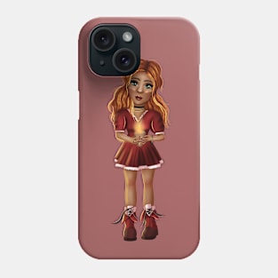 A girl with candle Phone Case