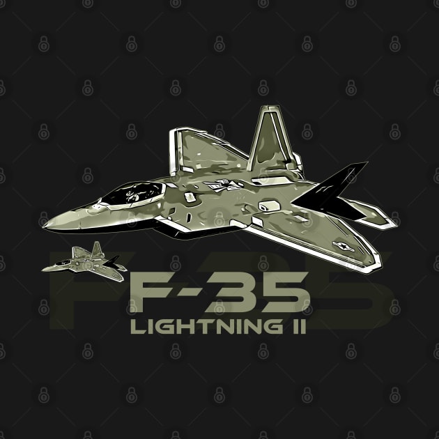 F-35 Lightning Fighter Jet by aeroloversclothing