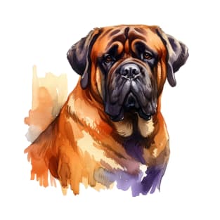 Mastiff Watercolor Painting - Beautiful Dog T-Shirt