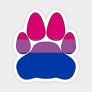 Bi Pride Paw Magnet