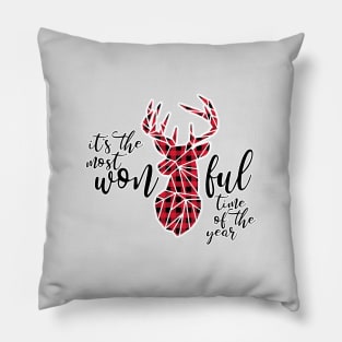 It's the most won-deer-ful time of the year Pillow