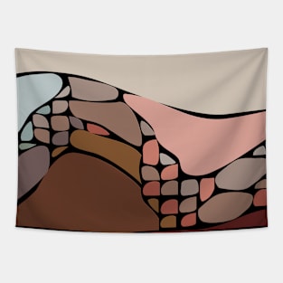 Original abstract modern minimalist design art Tapestry