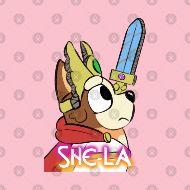 Chilli Heeler is Shela Bluey TShirt TeePublic