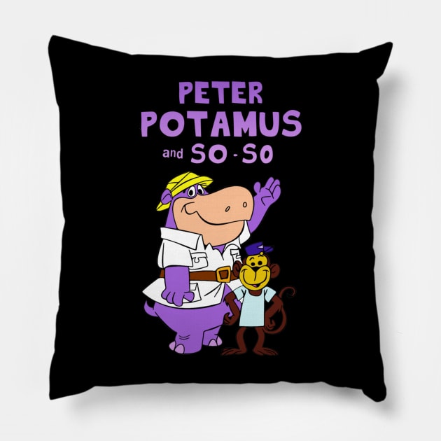 Peter Potamus And So So Pillow by szymkowski