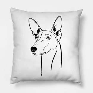 Pharaoh Hound (Black and White) Pillow