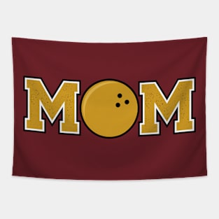 Bowling Mom Gold Tapestry