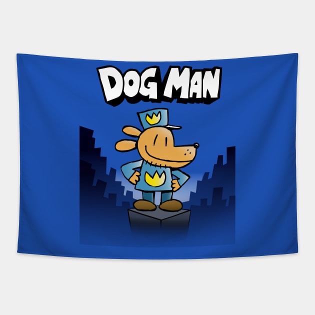 Dog Man Tapestry by ilrokery