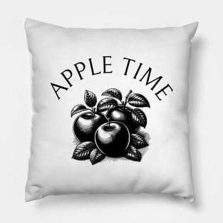 Apples Vintage Retro Established Leaf Since Pillow