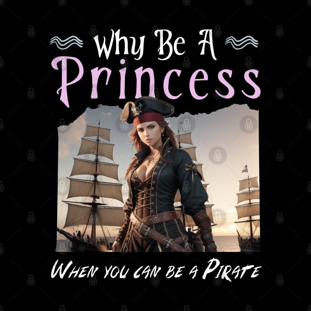 Why be a Princess when you can be a Pirate by Energized Designs