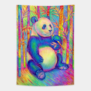 Psychedelic Panda Tapestry