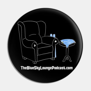 The Blue Sky Lounge - Dark Background Pin