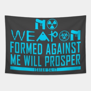 No Weapon Formed (Ice Blue) Tapestry