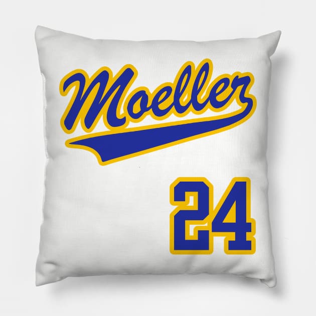 Ken Griffey Jr MOELLER Jersey (Front & Back Print) Pillow by darklordpug