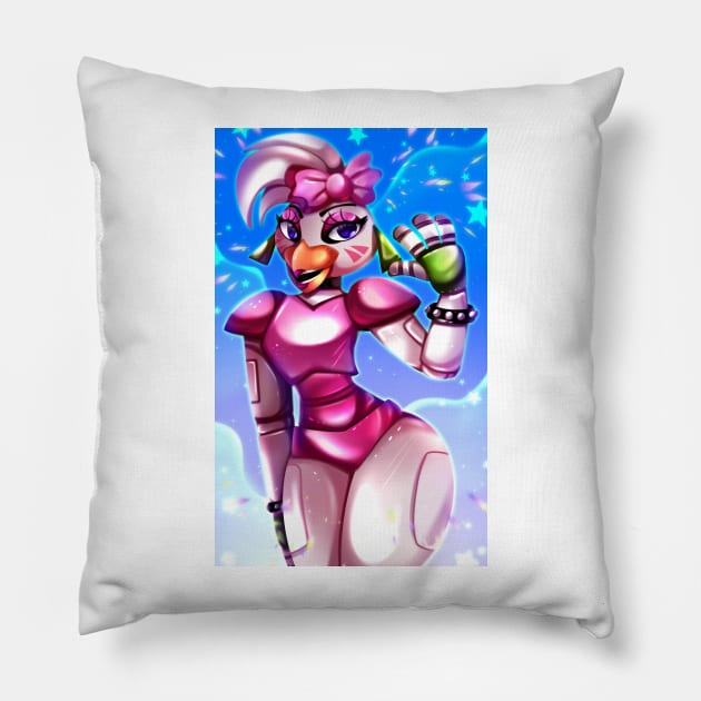 Glamrock Girl Pillow by rocioam7