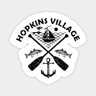 Hopkins Village Beach, Belize, Boat Paddle Magnet