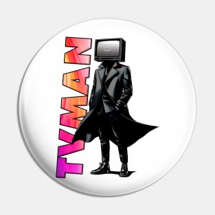 TVman of The alliance, skibidi toilet themed TVmen Pin