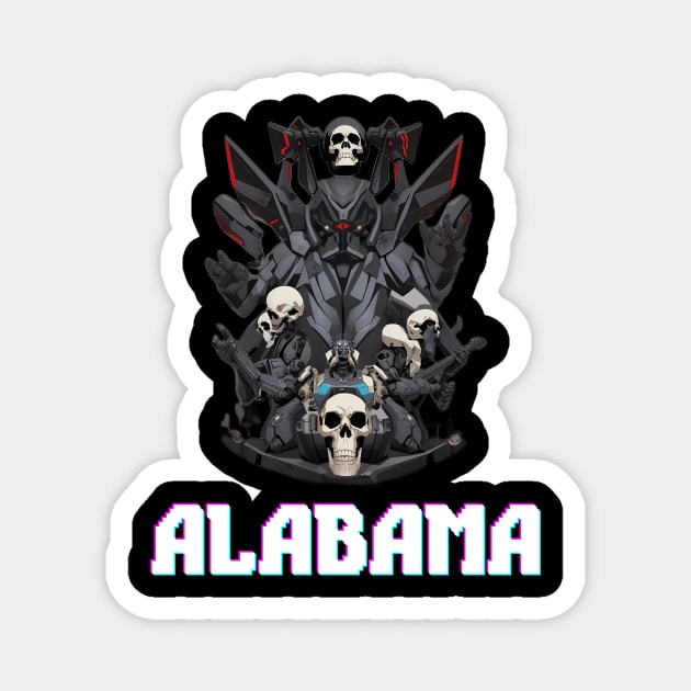 Alabama Band Magnet by Maheswara.Momocats