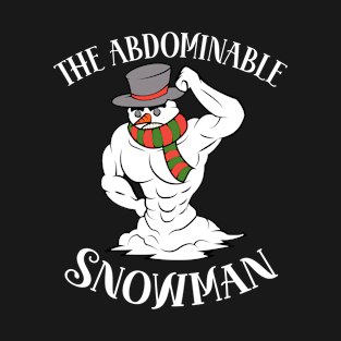 Funny Christmas Workout Xmas Abominal Snowman Abdominal Gift T-Shirt