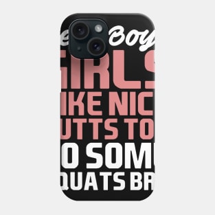 Womens Burpees and Squats graphic for a Fitness Lover Phone Case