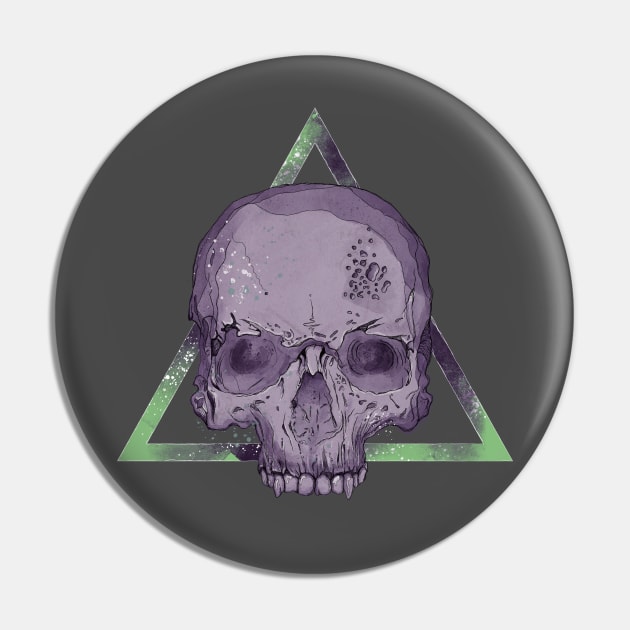 Purple Skull Pin by Jess Adams