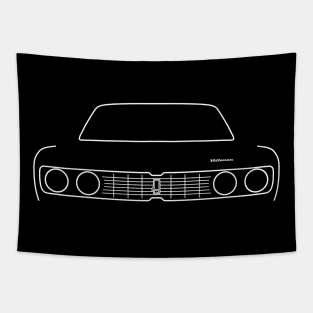 Hillman Avenger outline graphic (white) Tapestry