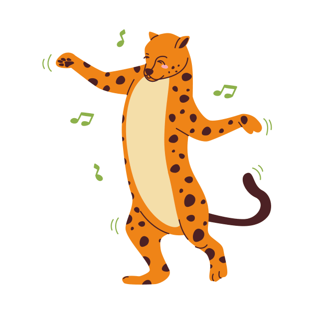 Funny Dancing Leopard by FunnyMoonCosmic