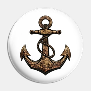 old anchor vintage Pin