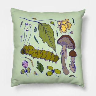 Clover and Caterpillar Pillow