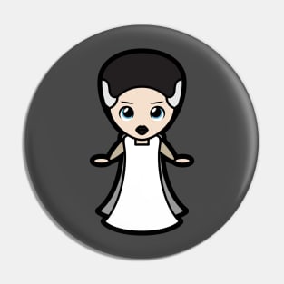 Bride of Frankenstein Tooniefied Pin