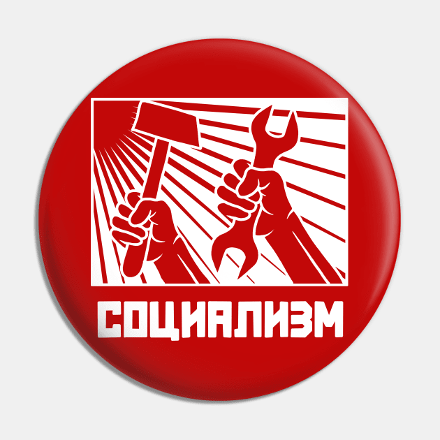 Socialism Pin by valentinahramov