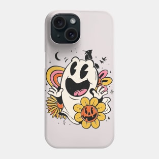 Retro Halloween Ghost Cartoon Phone Case