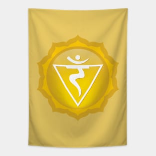 Solar Plexus: Manipura Chakra Symbol - 08 Tapestry