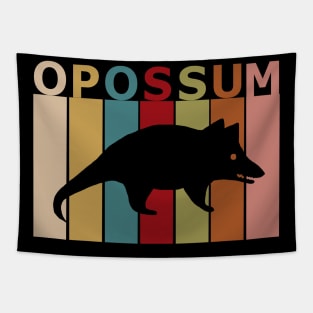 Vintage Opossum Motif Retro Lover Gift Tapestry