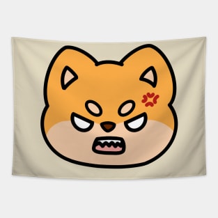 Rawr Shiba Face Tapestry