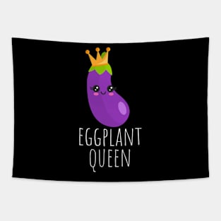 Eggplant Queen Cute Tapestry