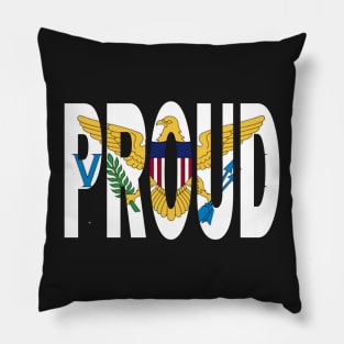 St. Thomas Flag Designed in The Word Proud - Soca Mode Pillow