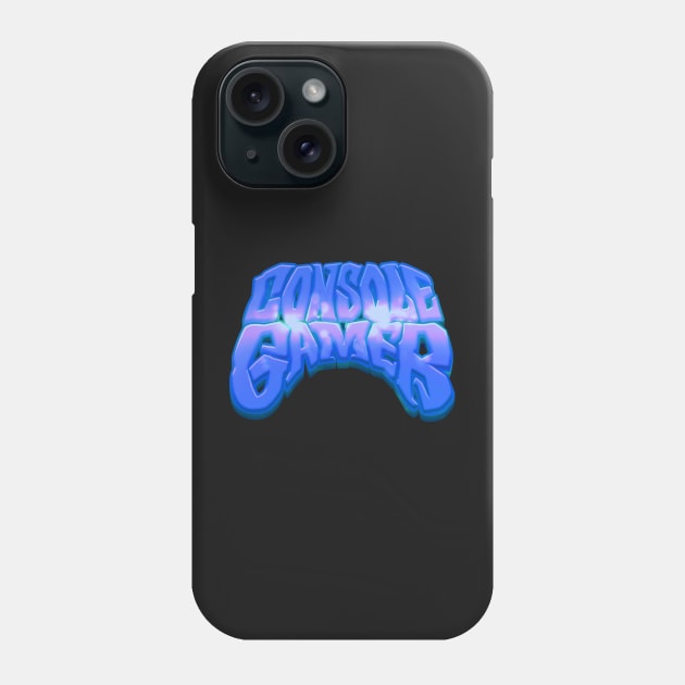 CONSOLE GAMER Blue Graffiti Phone Case by CreativeOpus