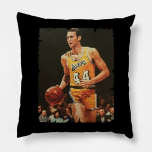 Jerry West #44 Pillow