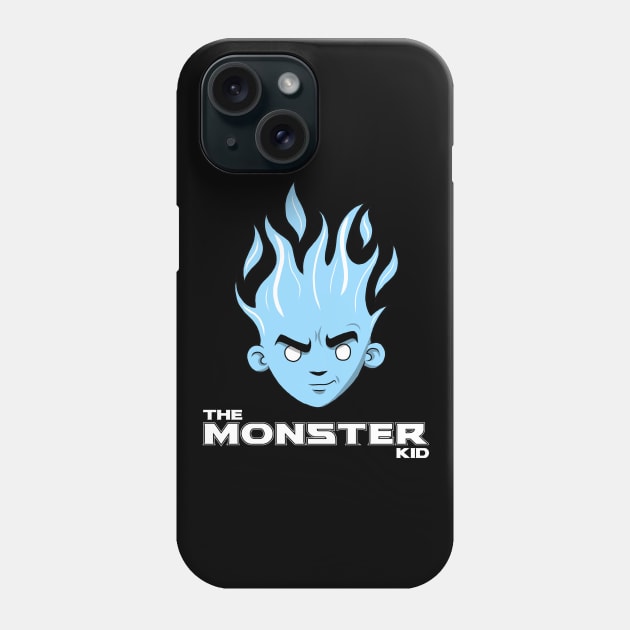 The Monster Kid (Black and Blue) Phone Case by DaleMettam