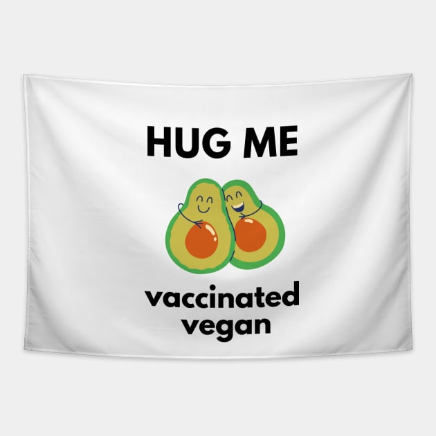 Vaccinated Vegan, Corona Vaccine Tapestry by thegoldenyears