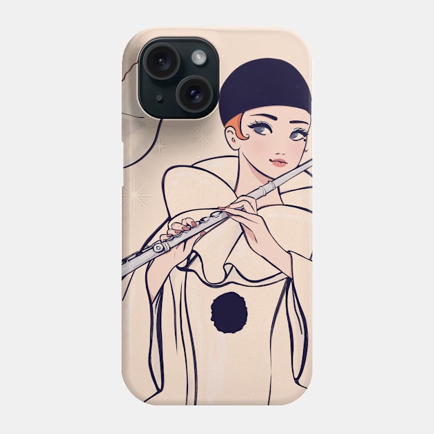 Pierrot  manga version and dove Phone Case by Mimie20