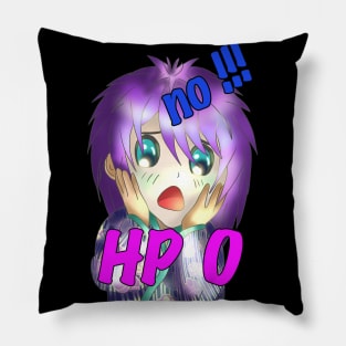 No!!! Your HP is down to 0! design for gamers Pillow