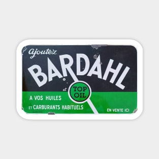 Bardahl Oil, vintage enamel sign Magnet